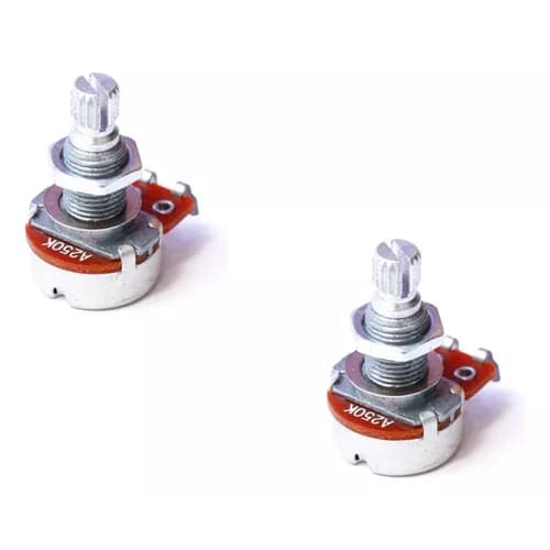 Potenciômetro A250K 16-18 Base Pequena Eixo Longo Alpha ( 2 Unidades )