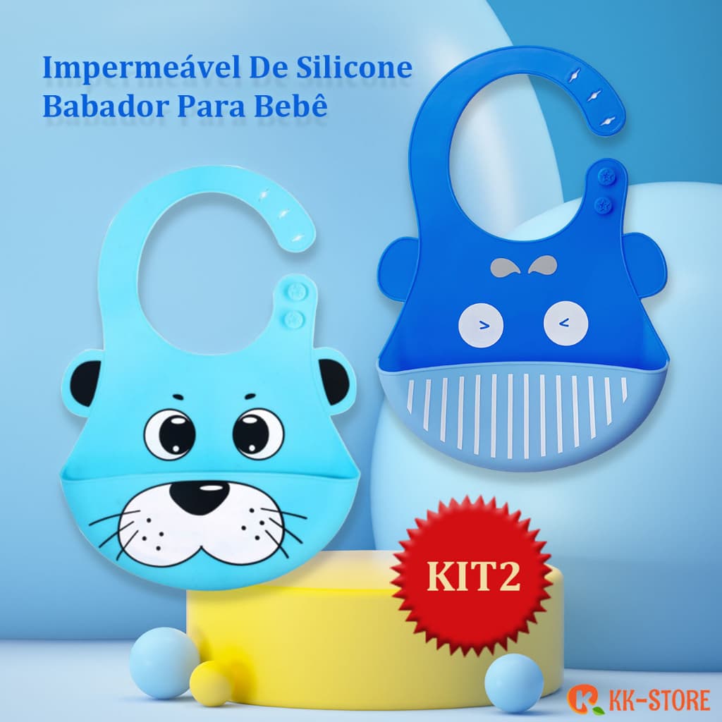 Kit Babador Silicone Infantil Menina Bandana Impermeável Para Bebê Sem Agentes Fluorescentes Fácil De Limpar DHbabador