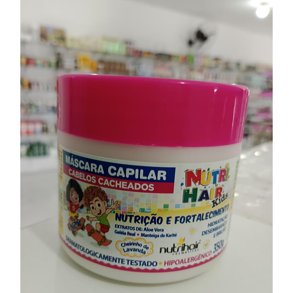 Máscara Capilar Cabelos Cacheados Kids Nutri Hair 350g