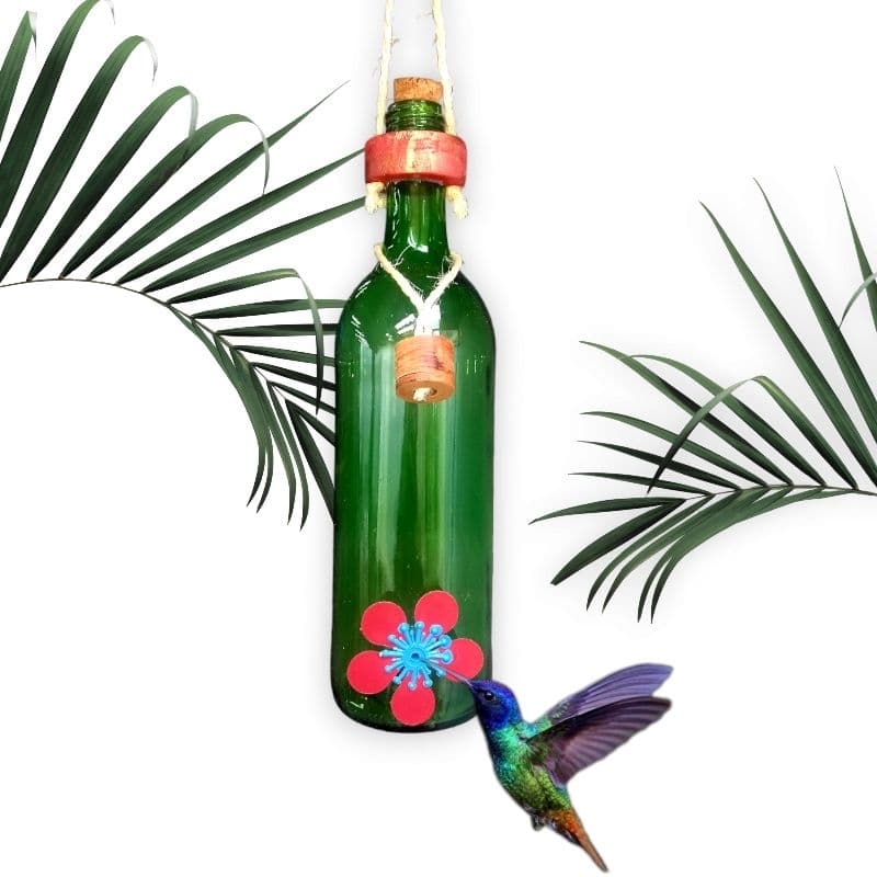 Bebedouro beija flor 750ml Bebedouro passarinho Decoração jardim Bebedouro de beija flor  Bebedouro garrafa Pets Aves