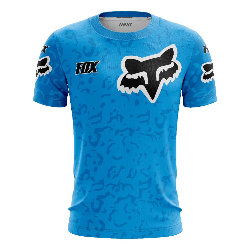 Camisa Camiseta Dryfit Usual Premium Esporte Motocross Racing Piloto Fox Proteção Uv50+  Adulto e Infantil Race