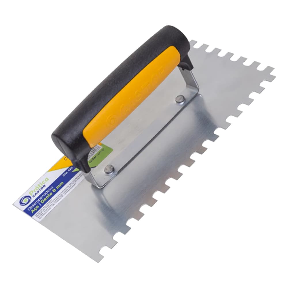 DESEMPENADEIRA ACO CASTOR DENTADA PRATICA 10 x 24cm - 423 f-5444 - LMS FERRAMENTAS