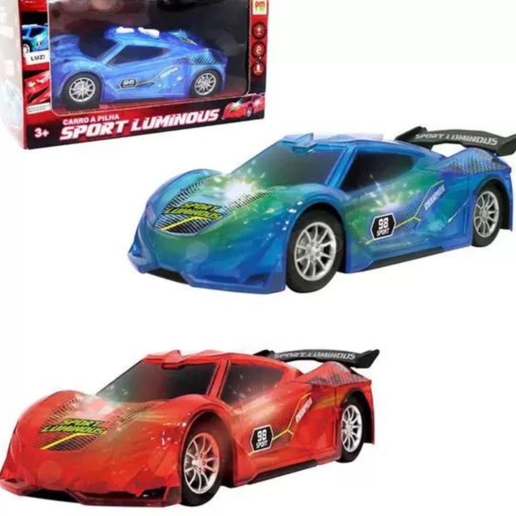 Carro A Pilha Sport Luminous Com Luz E Som - Dmt 6177
