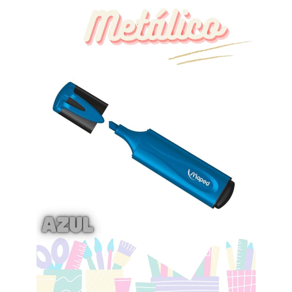 Maped, Marca Texto Maped Glitter Metal metalizado - UNIDADE