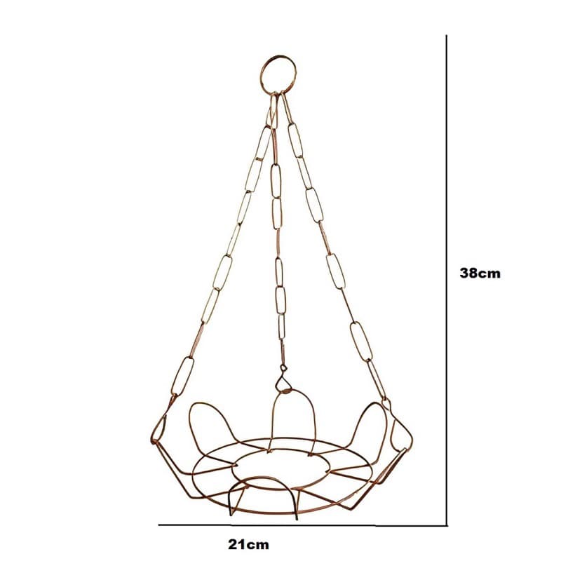 Pendure Plantas Floreira ferro modelo Margarida com 40 cm para pendurar.