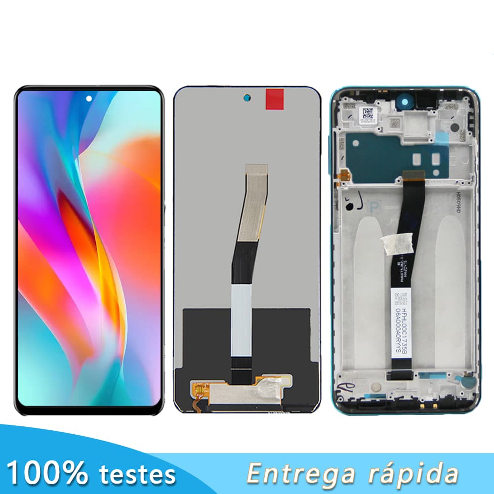 6.67" Tela Para Xiaomi RedMi Note 9s&Note 9 Pro Display Frontal Lcd Compativel M2003J6A1G VIVID Lcd