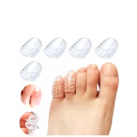 Kit 3 Pares Protetores  Silicone Para Dedo Evita Formação De Bolhas E Calos