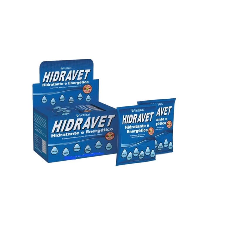 Suplemento Hidravet Soro Hidratante Mineral Sachê 10G Vetbras Caes e Gatos