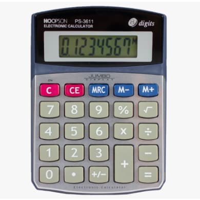 Calculadora 8 Dígitos Números Grandes Função Raiz Quadrada Hoopson PS-3611