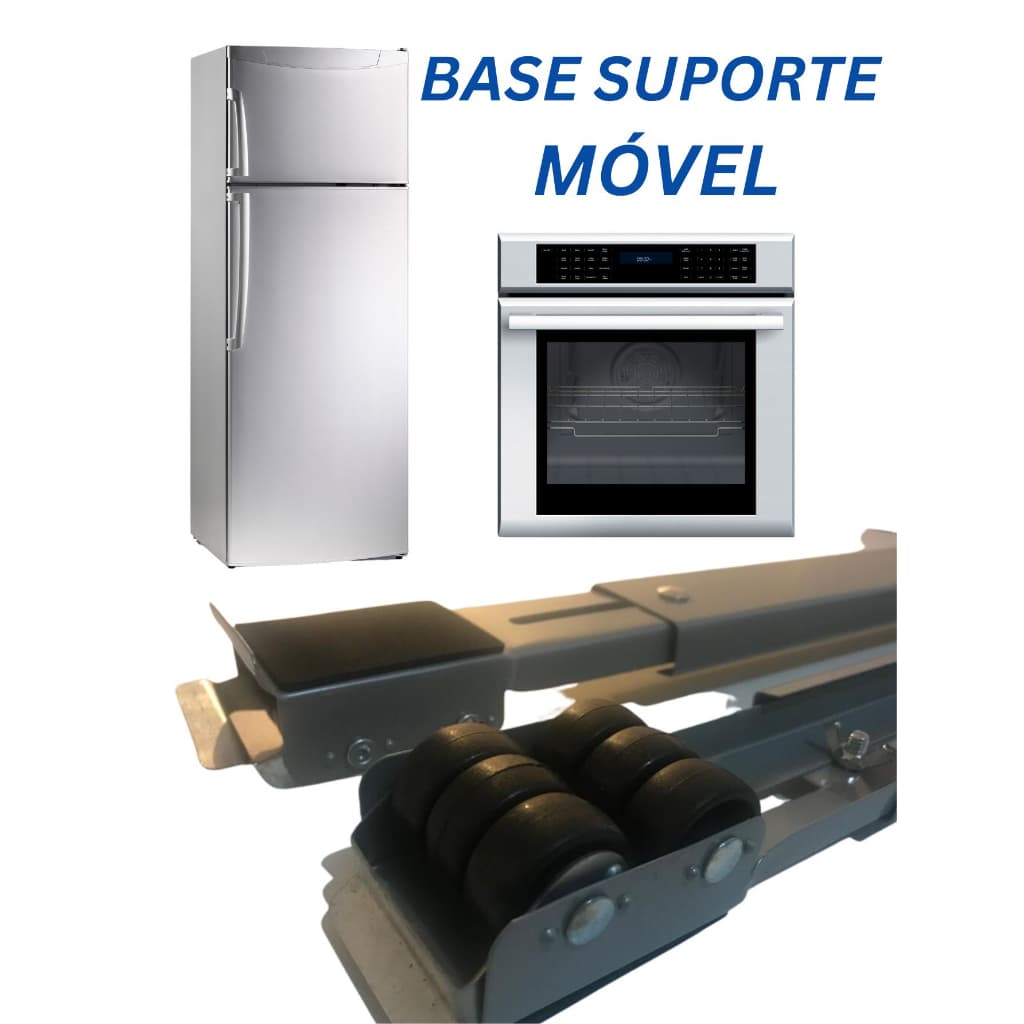 Suporte Base Universal Móvel com Rodinhas Para Móveis, Geladeiras, Fogões E Máquinas De Lavar