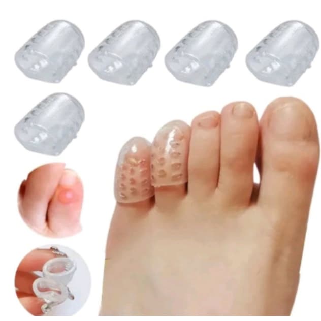 1 Par 2 Protetor de Dedo de Pé Silicone Respirável Ajustável Dedeiras Anti Calos Unhas Joanete Sapatos dos Pés