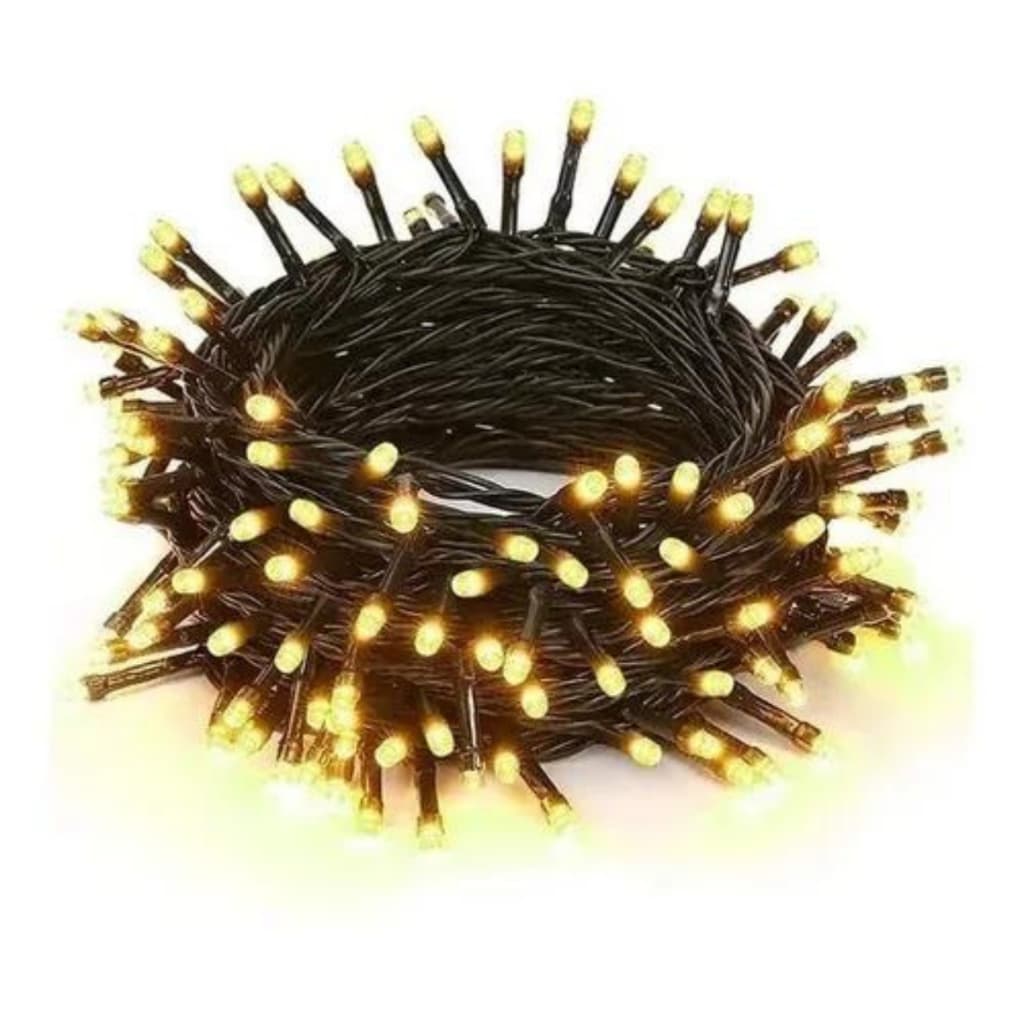Pisca Pisca Natal Cordão 100 Lâmpadas 127v Led 8 Funções 4,5M