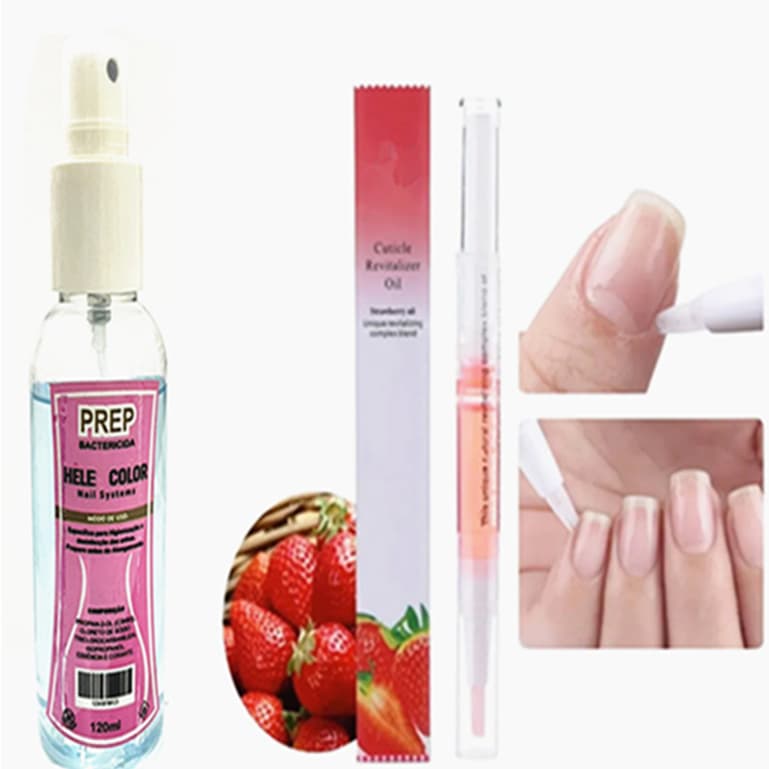 Kit Caneta Óleo Hidratante De Cutícula  + Prep 120ml