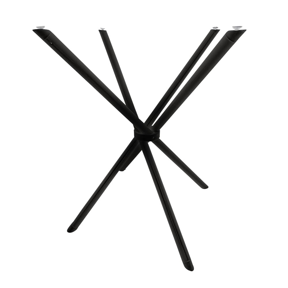 Pé De Mesa De Jantar Palito 80cm Para Tampo Vidro Redondo Quadrado Ql
