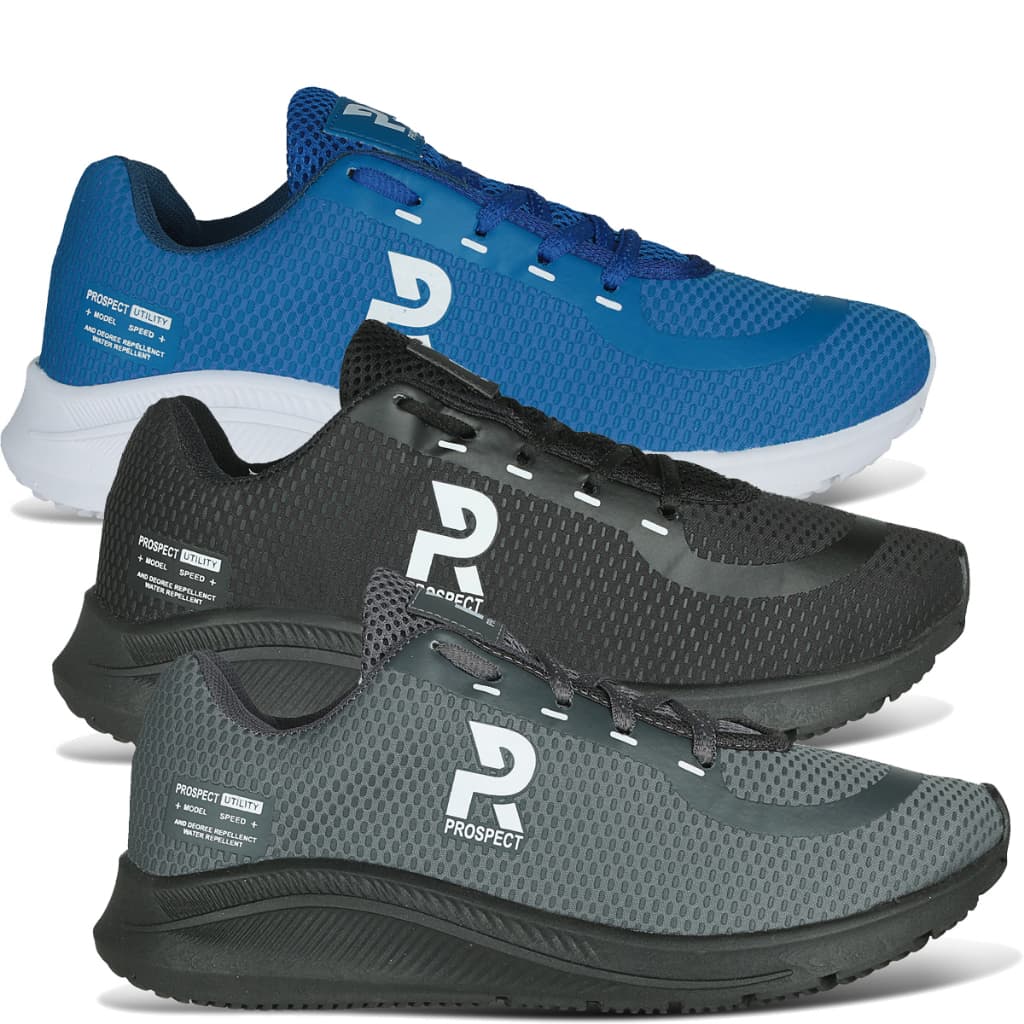 Kit 3 Tênis Masculino Prospect Speed Esportivo Academia Leve Corrida Macio Caminhada LojaVulcano