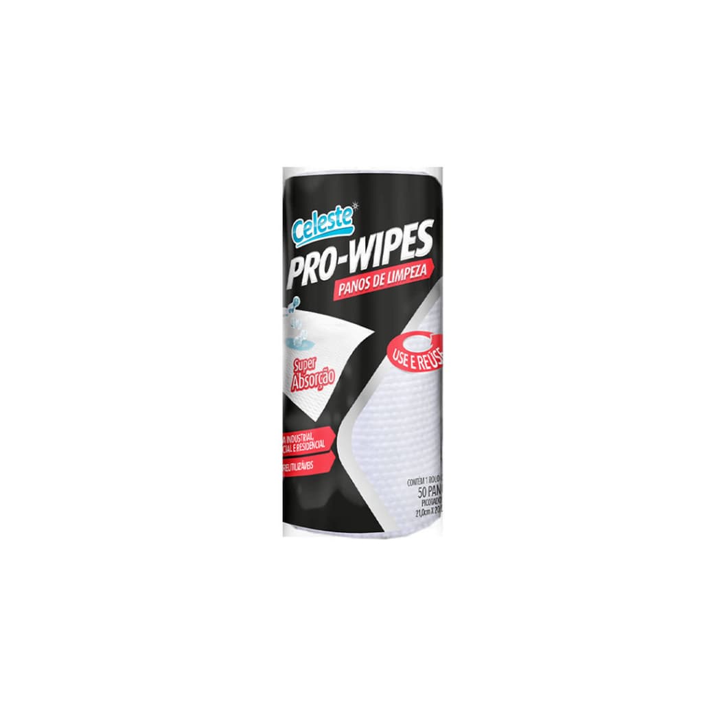 Pano Multiuso Bobina Com 88 Panos Pro-wipes Branco
