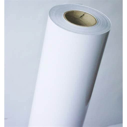 BOBINA DE ADESIVO BRANCO - IMPRESSÃO DE PLOTTER 50 METROS X 1.26 METROS