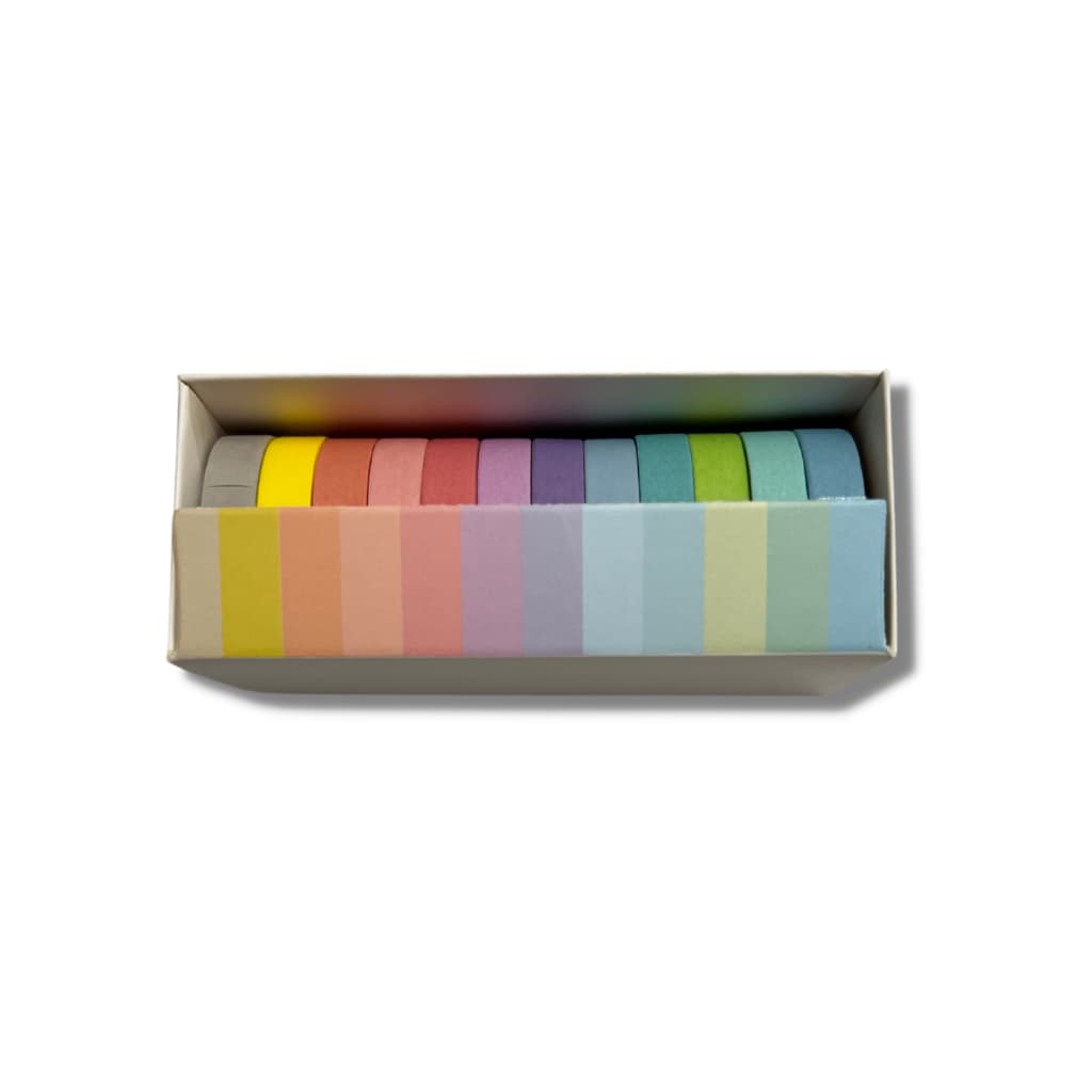 Kit 12 Washi Tapes Coloridas