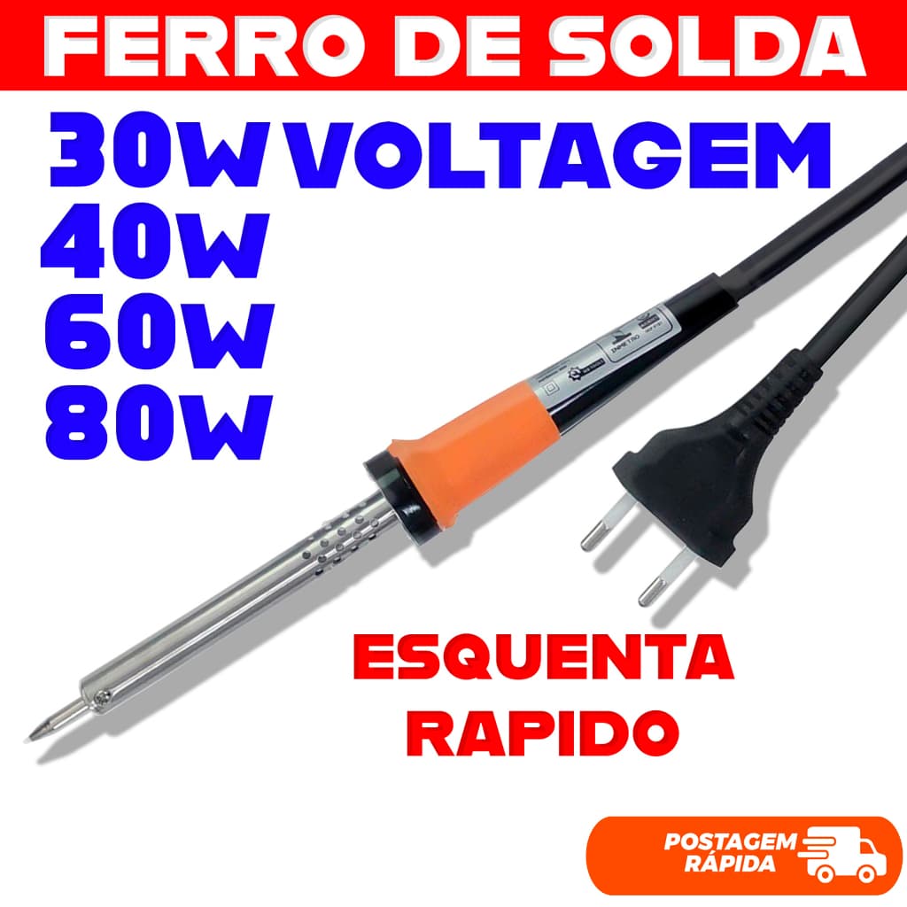 Ferro Para Solda Vários Modelos Profissional INMETRO Lápis de Solda Ferro de Solda