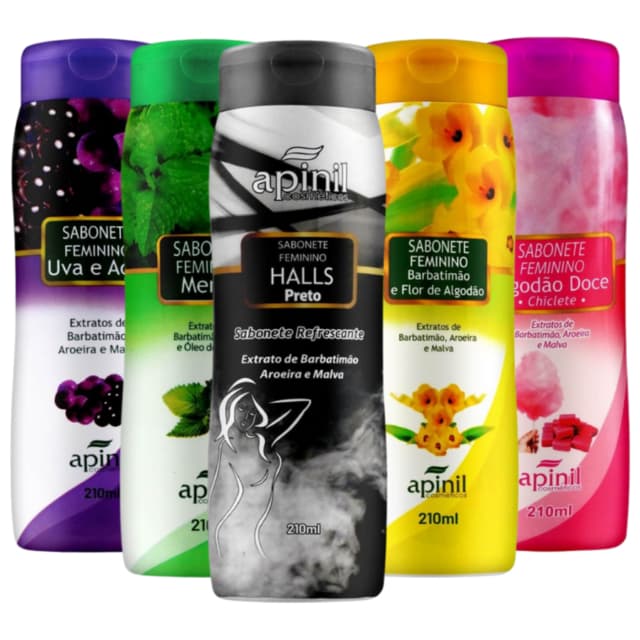 Sabonete Intimo Feminino Apinil Fragrâncias Refrescantes 200ml
