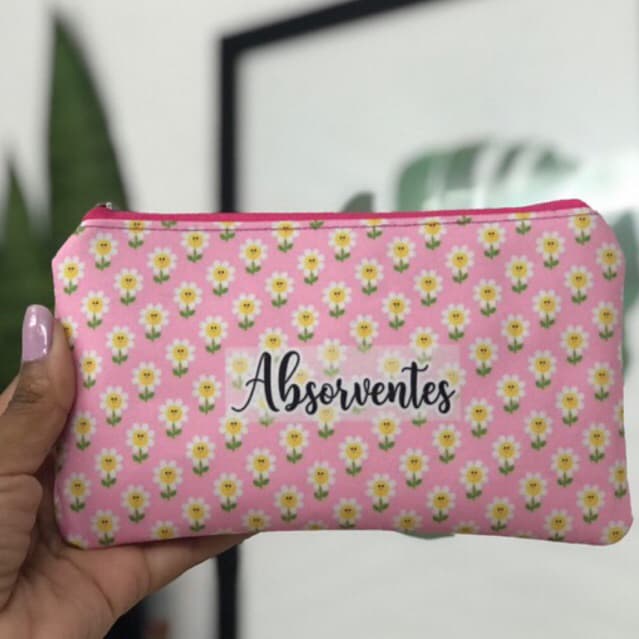 Necessaire de bolsa porta absorventes