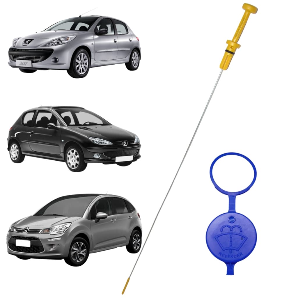 Vareta Nível Óleo + Tampa Peugeot 206 207 Citroen C3 1.4 8v