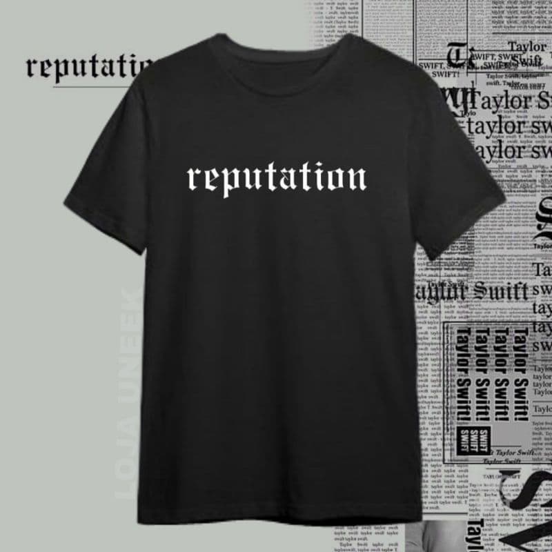 Camiseta Taylor Swift Reputation REP 100% Algodão