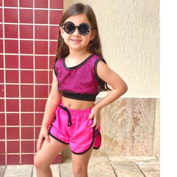 CONJUNTO INFANTIL/JUVENIL MODA BLOQUERINHA VERÃO 2025