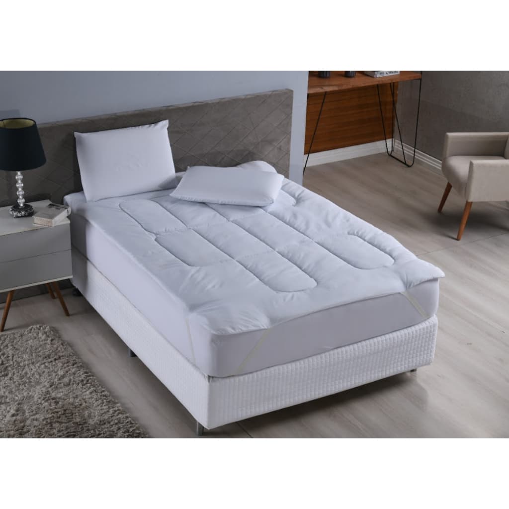 PROTETOR DE COLCHÃO PILLOW TOP CASAL QUEEN  PERCAL 400 FIOS