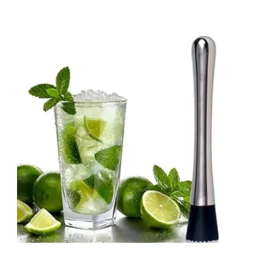 Socador Macerador Caipirinha Inox Amassador Batida Coquetel