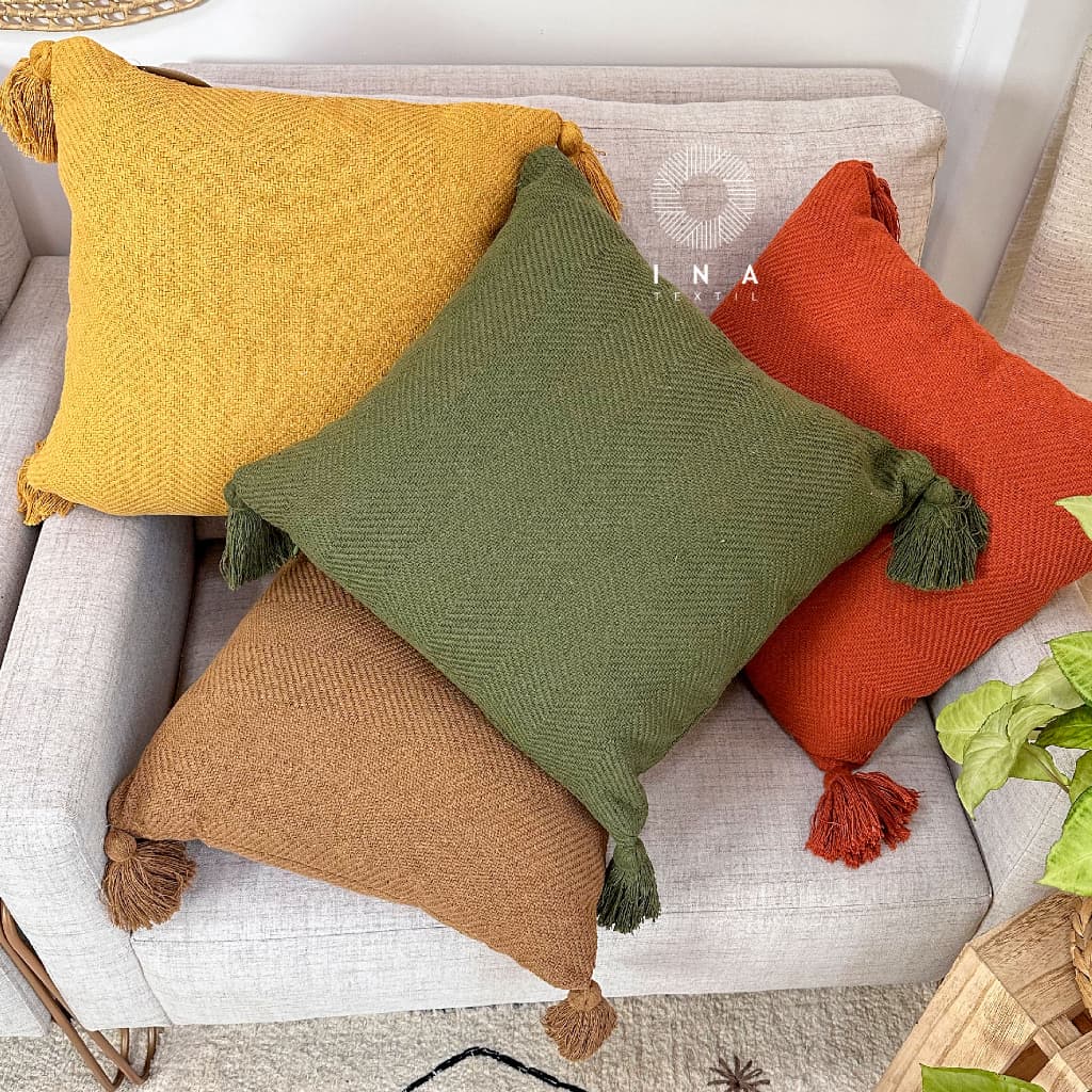 Capa Almofada Escama Decorativa Sofá Poltrona Cama 100% Algodão 48x48