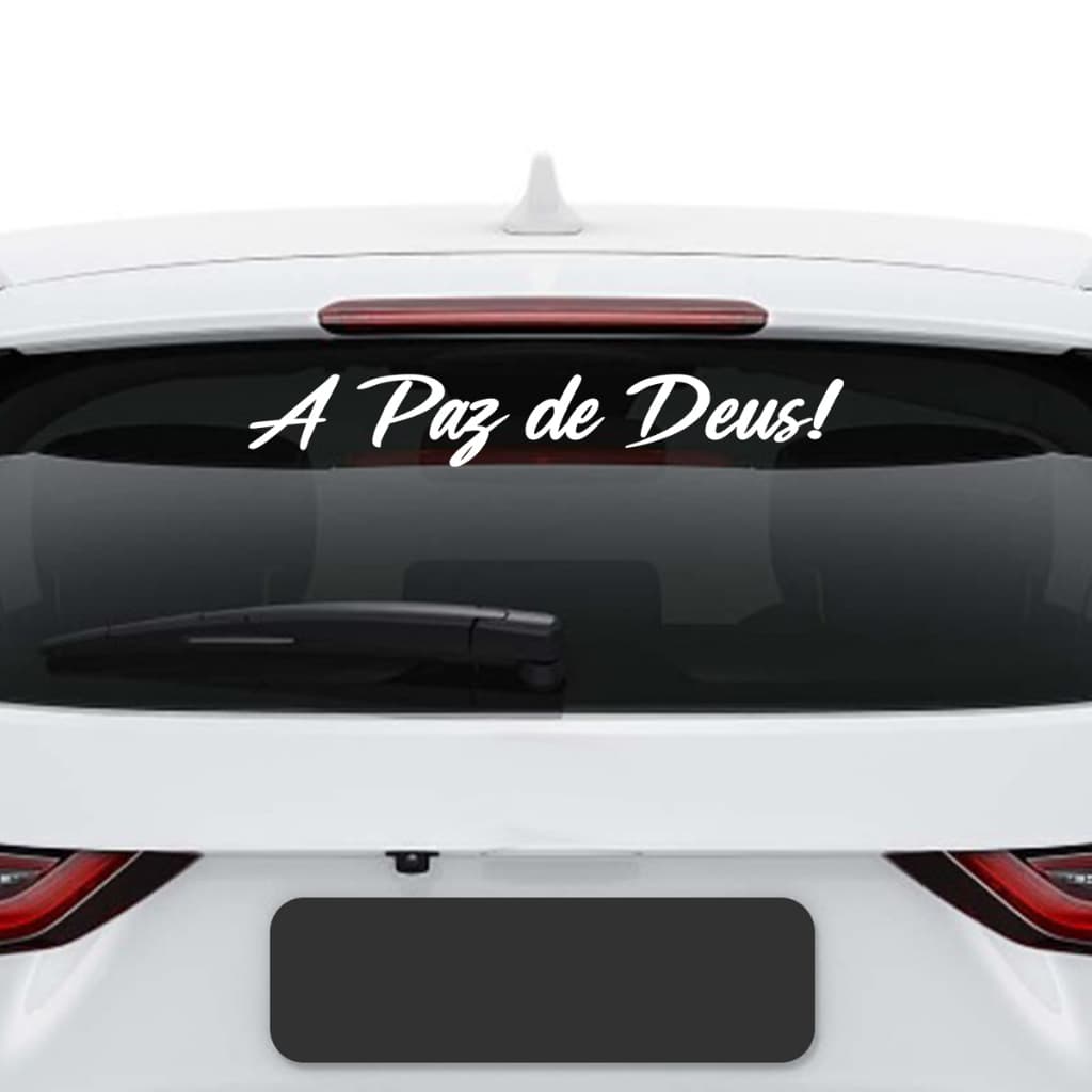 Adesivo A Paz De Deus Cristão Gospel Auto Carro Deus Vidro