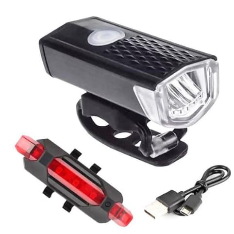 Kit Lanterna Bicicleta Ultra Luz Led Bike Farol RecarregavelBL GA-65 RJ