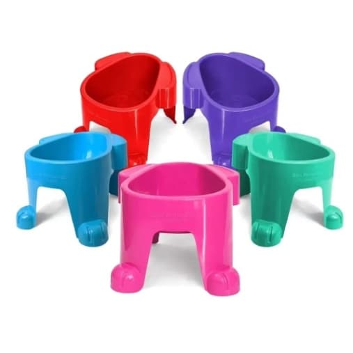 Kit com 5 Unidades Comedouro Elevado Cara de Cachorro 300 ML