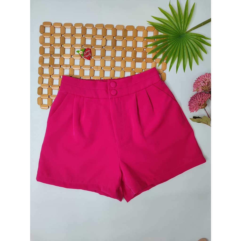 short alfaiataria com bolso e elastico traseiro  sht-11