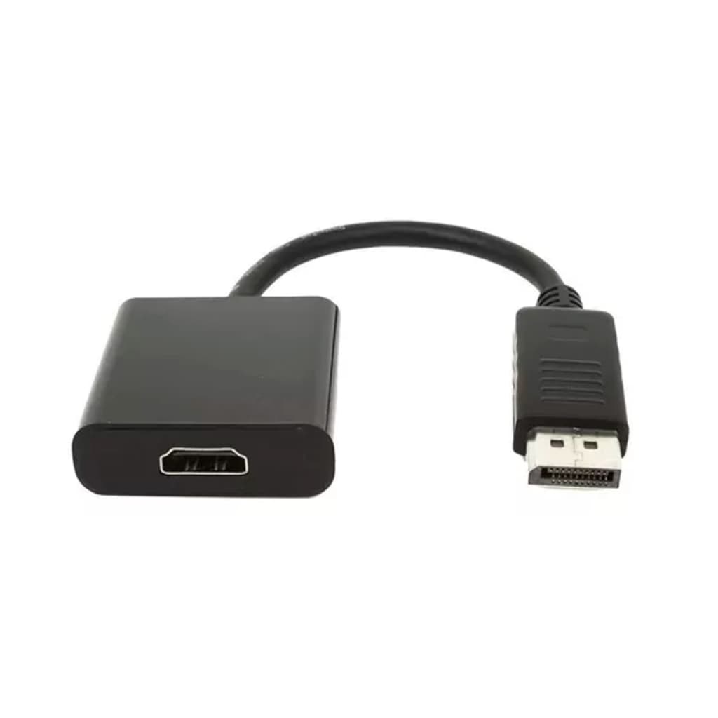 Cabo Conversor Adaptador DisplayPort macho  para HDMI fêmea