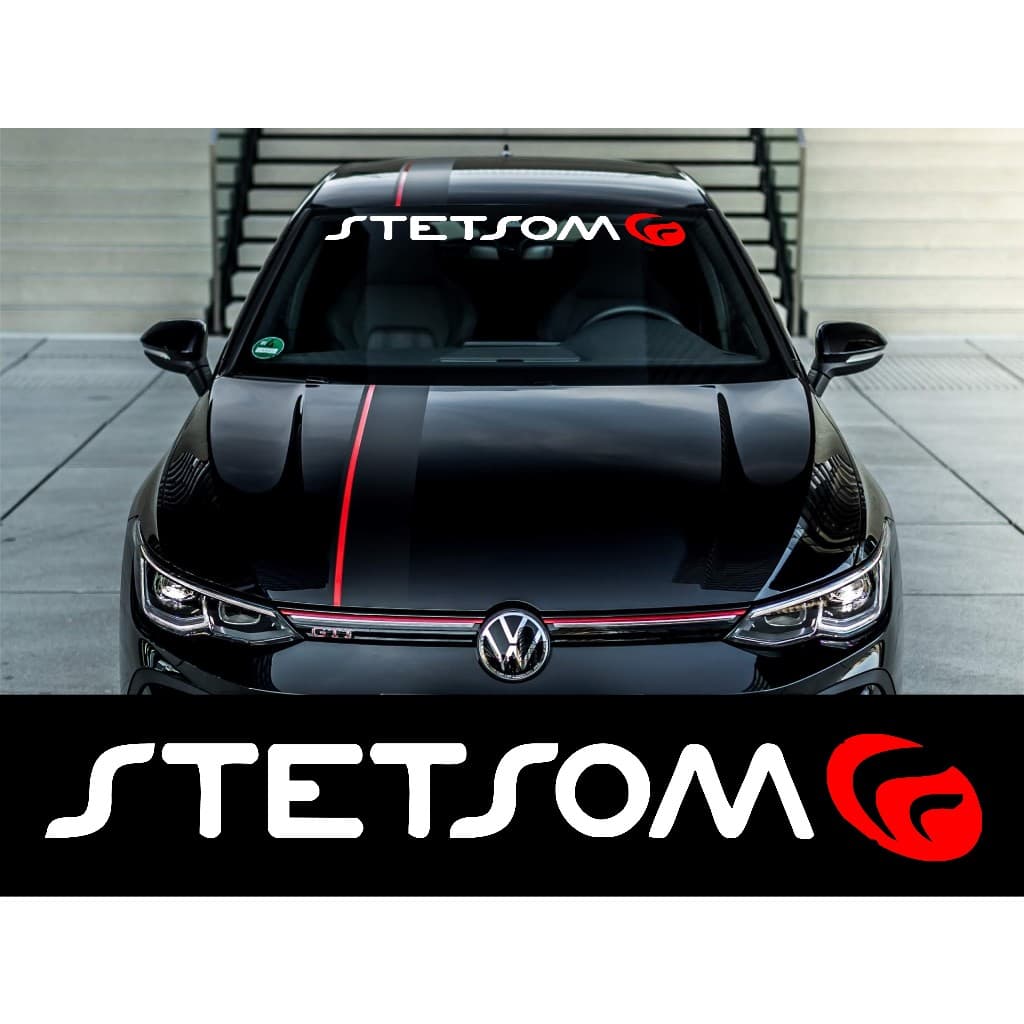 Adesivo Stetsom Grande Para-brisa - Adesivos Faixa Vidro Dianteiro Modulo Potencia Som Automotivo