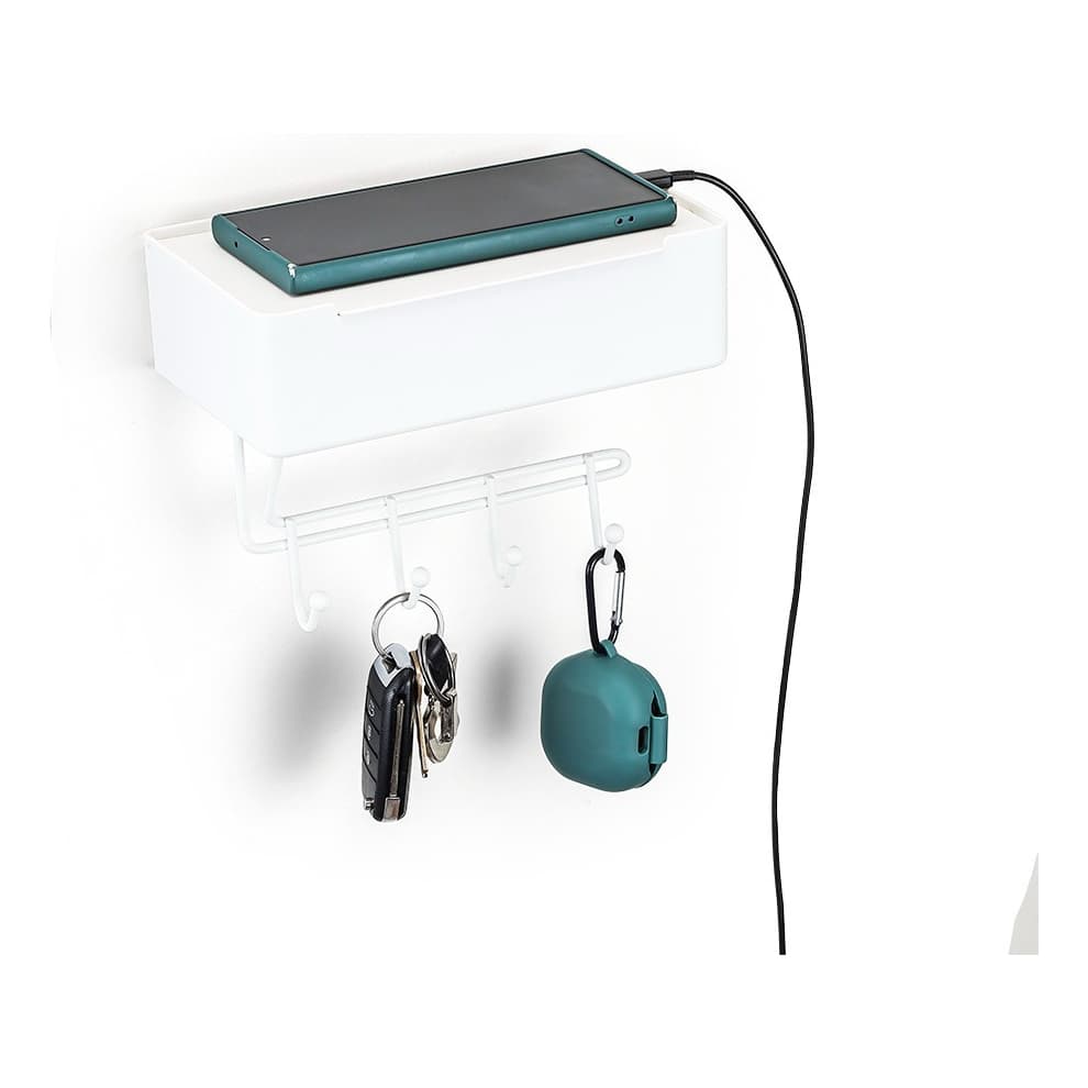 Suporte Organizador Multiuso Suporte Porta Treco Chaveiro Porta Tempero Porta Chaves Celular Fita 3m