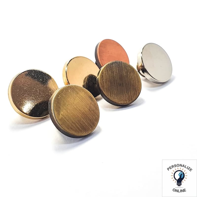20 Unidades Botões Flexível Calça Jean, Jaqueta, Bermuda 17 Mm Zamac