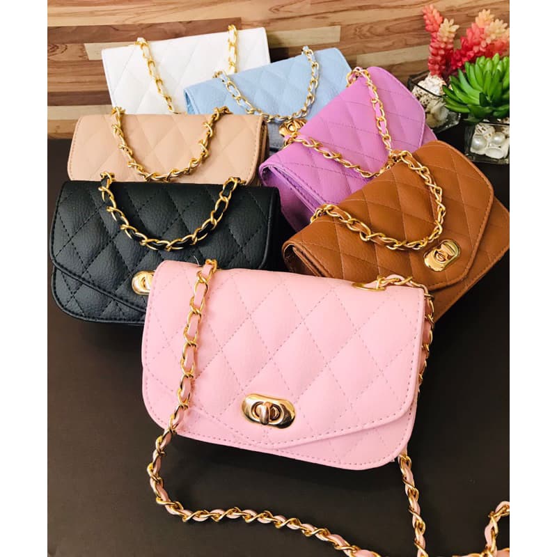 Bolsa Pequena transversal Alça corrente