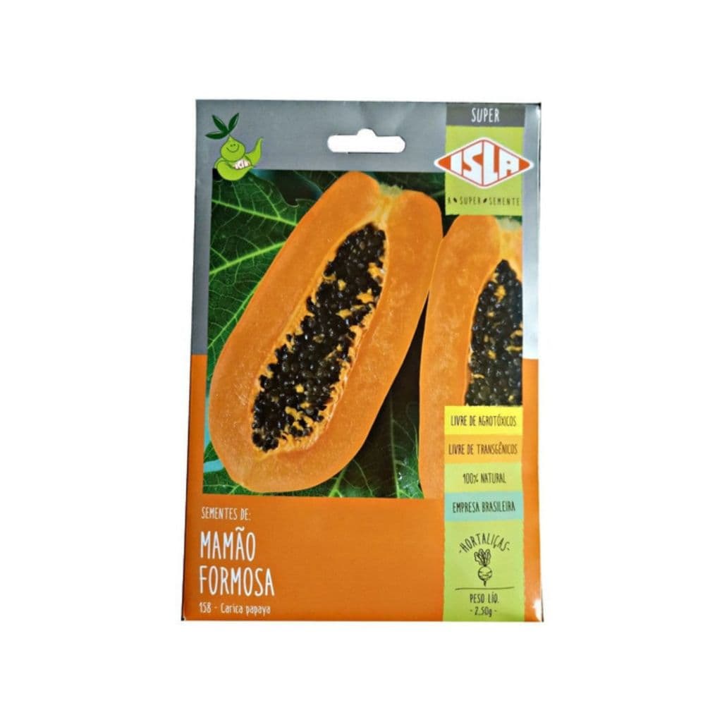 100 Sementes DE MAMÃO FORMOSA 02 gr - MAMÃO GRANDE IDEAL PARA CLIMA QUENTE (12860)