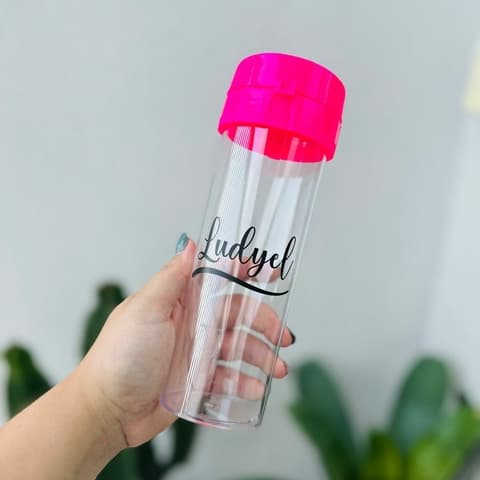 kit 50 Garrafas Acquabio Transparente Personalizadas