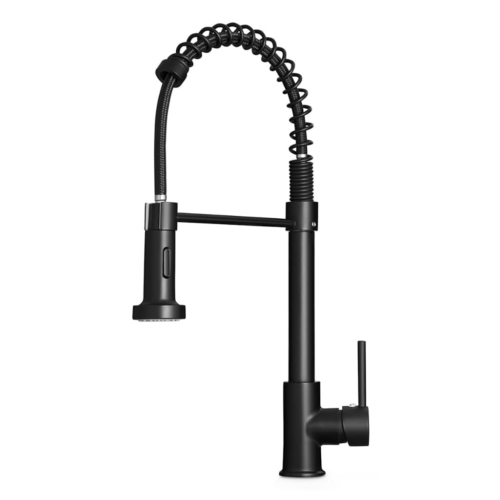 Torneira Cozinha Gourmet Misturador Ducha Duo Spray Preto