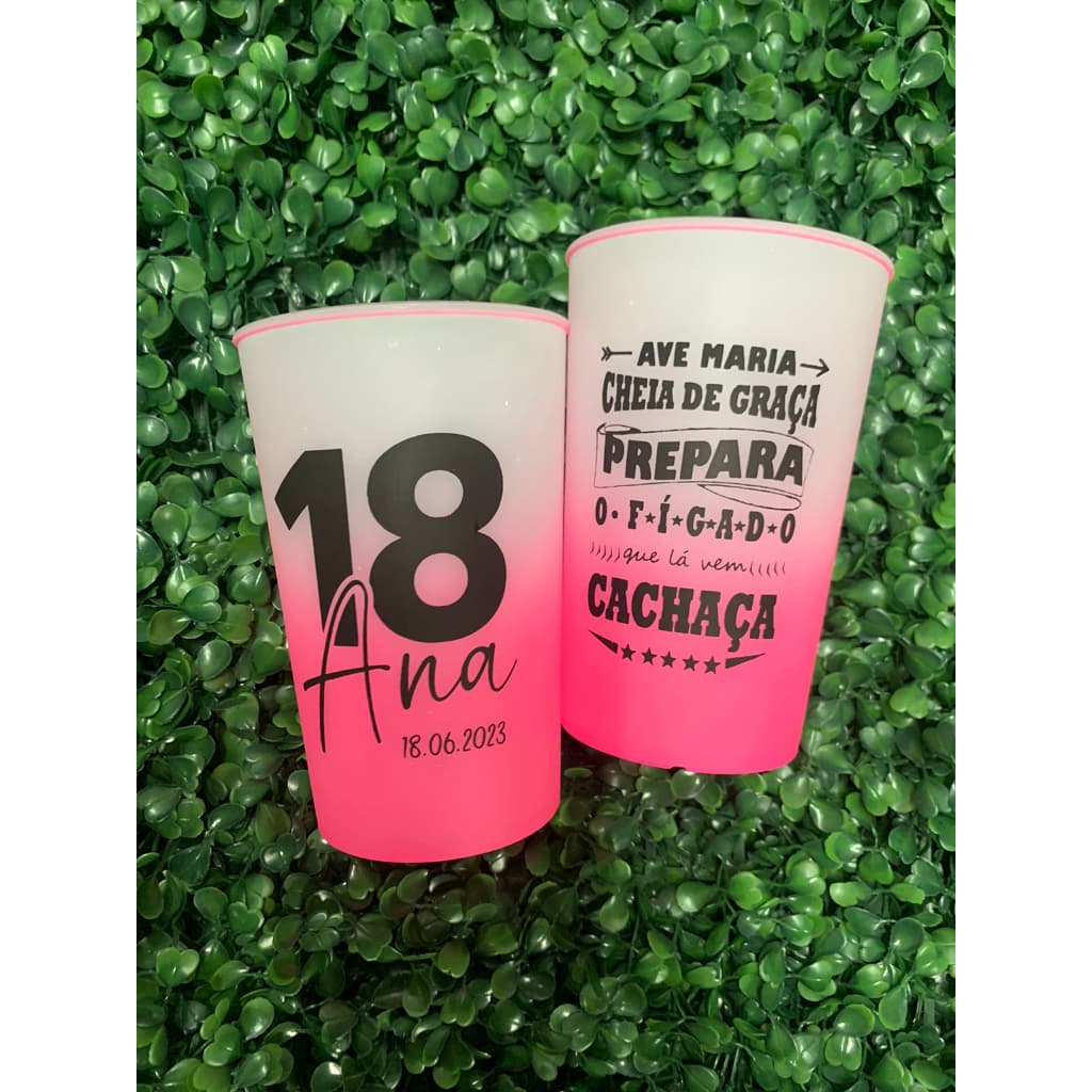 kit 50 Copos Twister 480 ml degradê personalizados