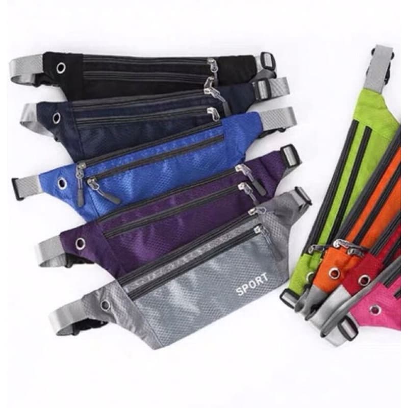 Pochete   Esportiva Nylon Impermeável Lavável Cinto Regulável/Pochete Sport