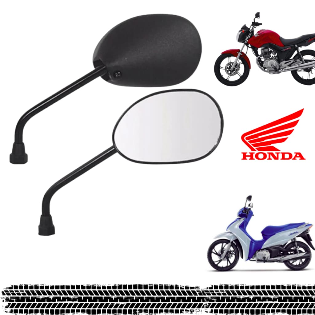 Par Retrovisor Motos Honda Titan Fan Cg Biz Bross 125 150 160