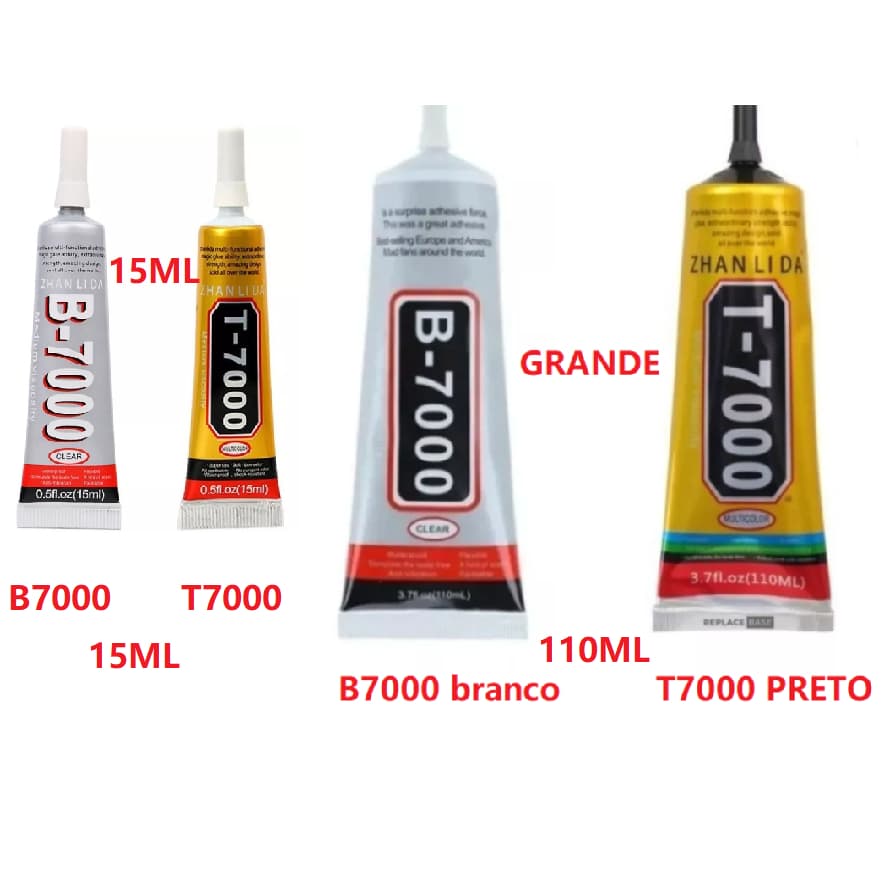 Cola Para Colar Tela De Celular T7000 / B7000 15ml ou 110ml