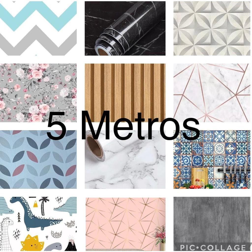 Papel de Parede Adesivo 3D 5 Metros x 45 CM Autocolante Casa Quarto Decoração Premium