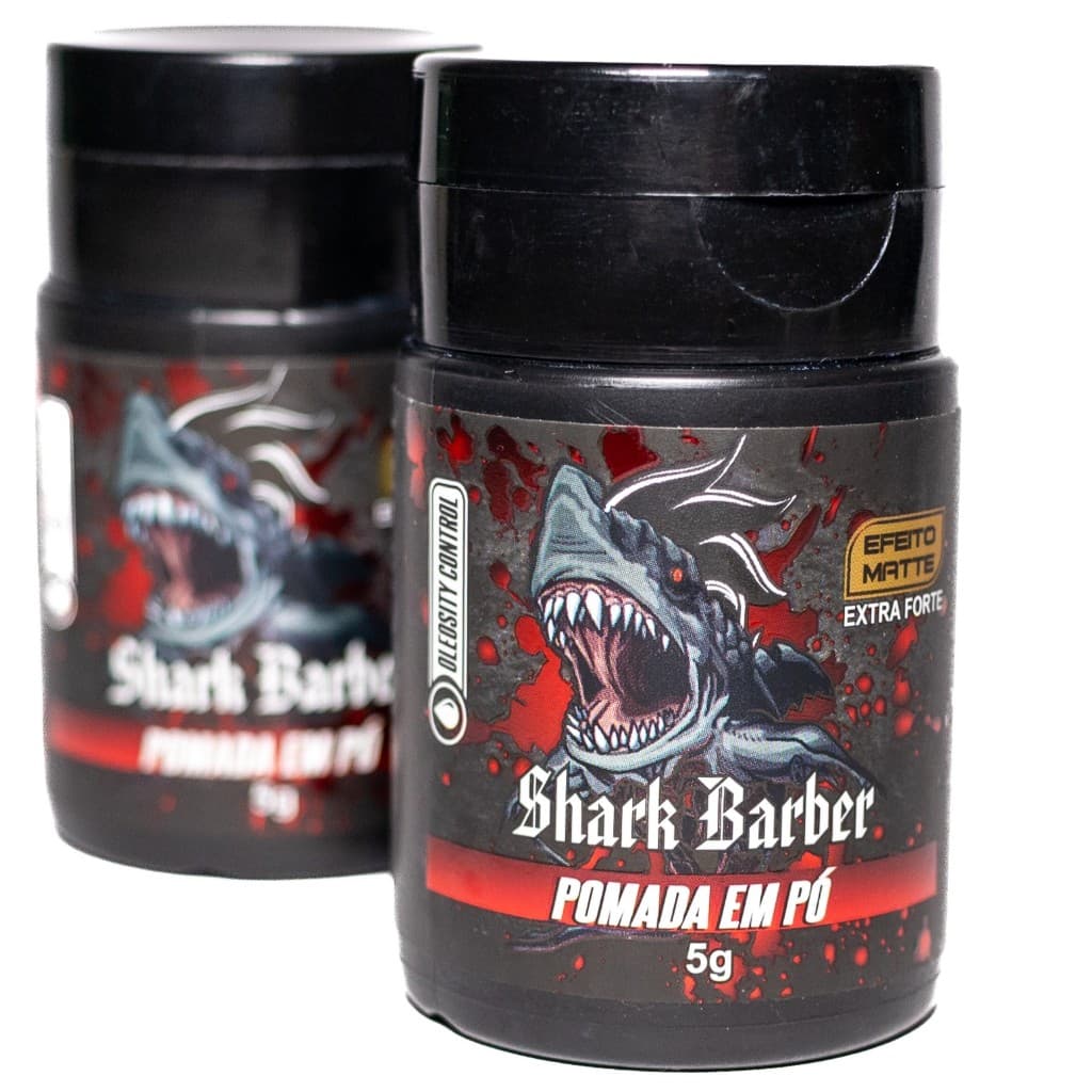 KIT C/2 UN POMADA EM PÓ SHARK BARBER 5G