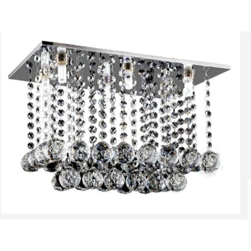 Lustre De Sobrepor Retangular 20x40 Cristal Legítimo Penden